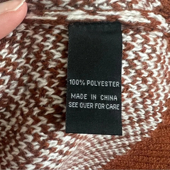 NWOT Fortune + Ivy Chevron Knit Cardigan Sweater Oversized Size Small - Picture 8 of 12